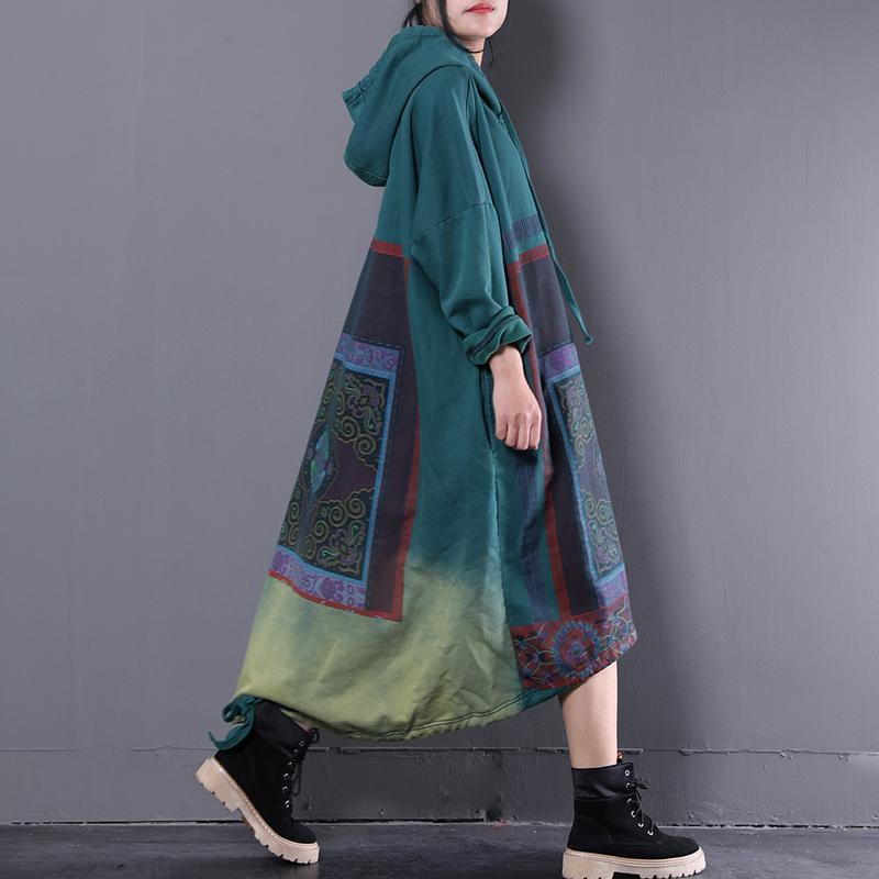 Crystal Aura Hooded Sweater Dress