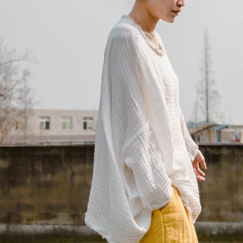 White Oversized Linen Shirt | Lotus