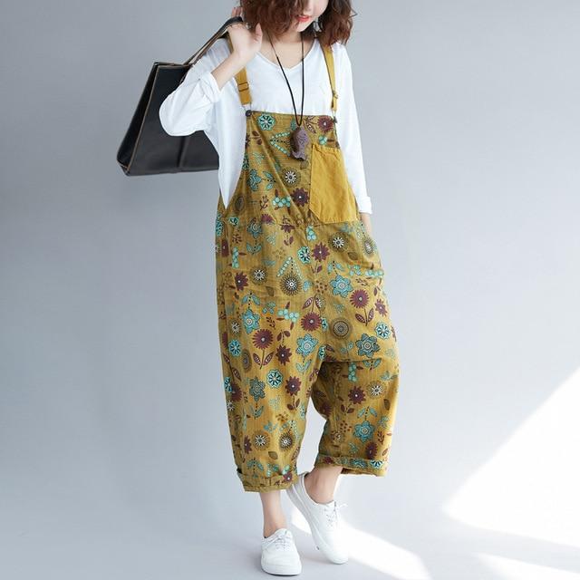 Hippie Dippie Floral Patchwork Overall