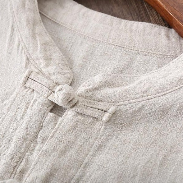 Zen Garden Cotton & Linen Blouse | Zen