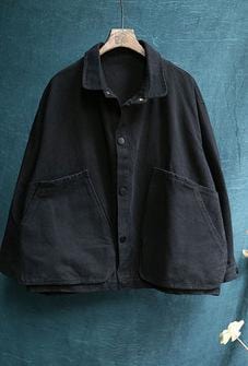 Loose Turn-Down Collar Jacket