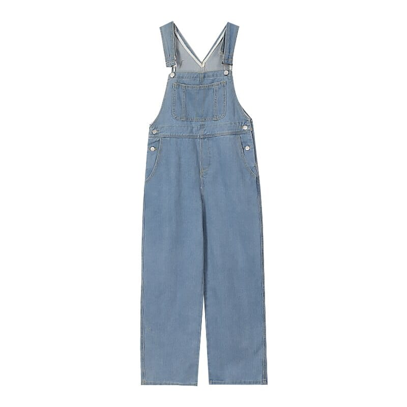 Casual Straight Denim Overall