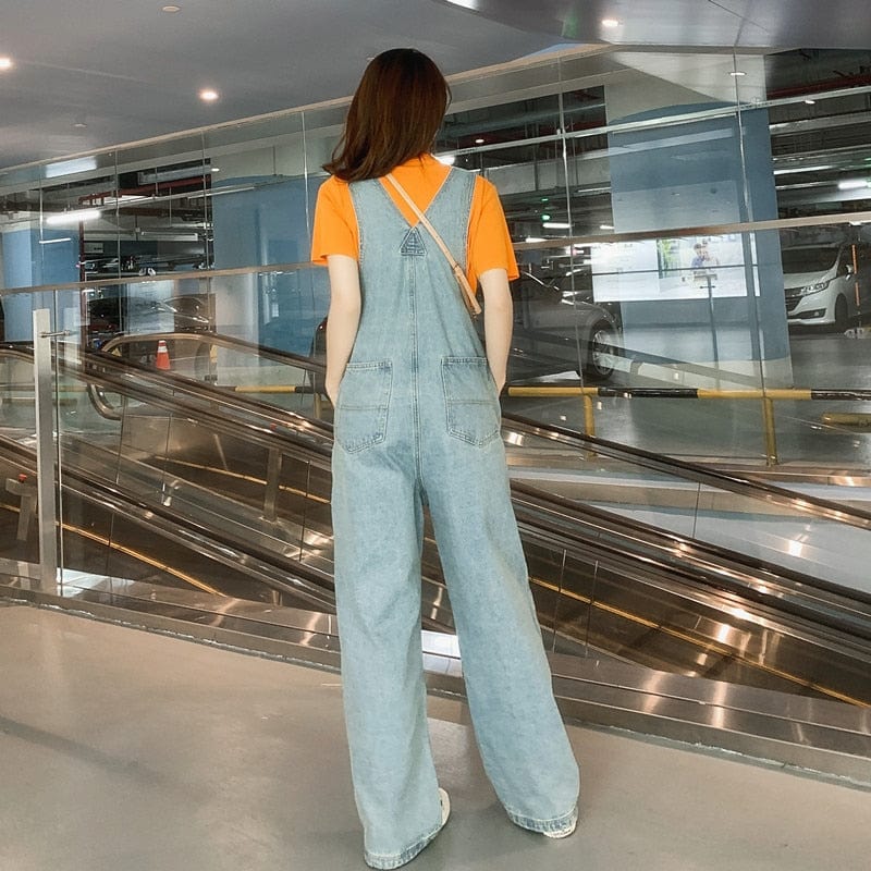 Casual Straight Denim Overall