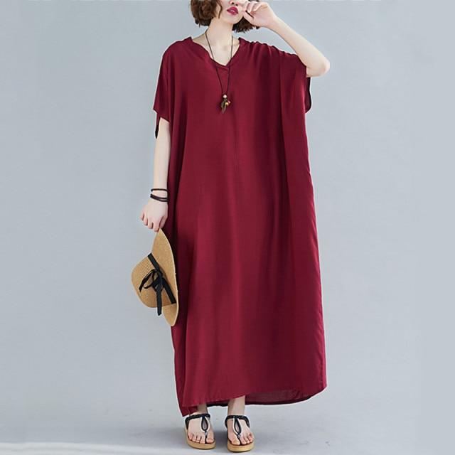 Diana Solid Kaftan Dress