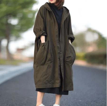 Holly Long Oversized Hooded Coat