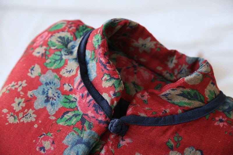 Sumi Cotton Linen Floral Coat