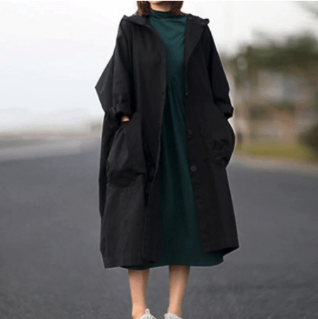 Holly Long Oversized Hooded Coat