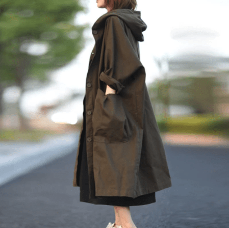 Holly Long Oversized Hooded Coat