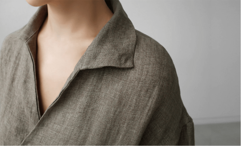 Yoko Cotton Linen Blouse Dress