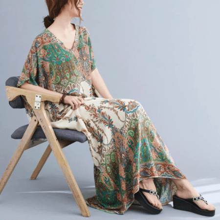 Enchanted Nature Kaftan Dress