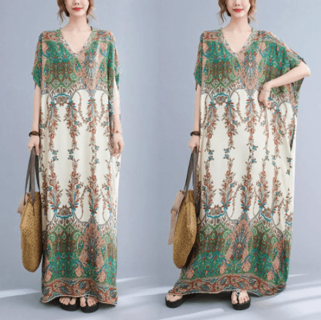 Enchanted Nature Kaftan Dress