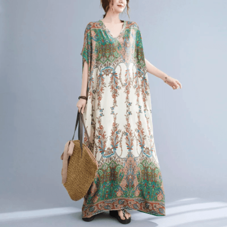 Enchanted Nature Kaftan Dress