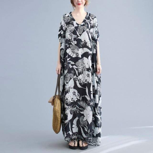 Essenciel Nature Inspired Kaftan Dress