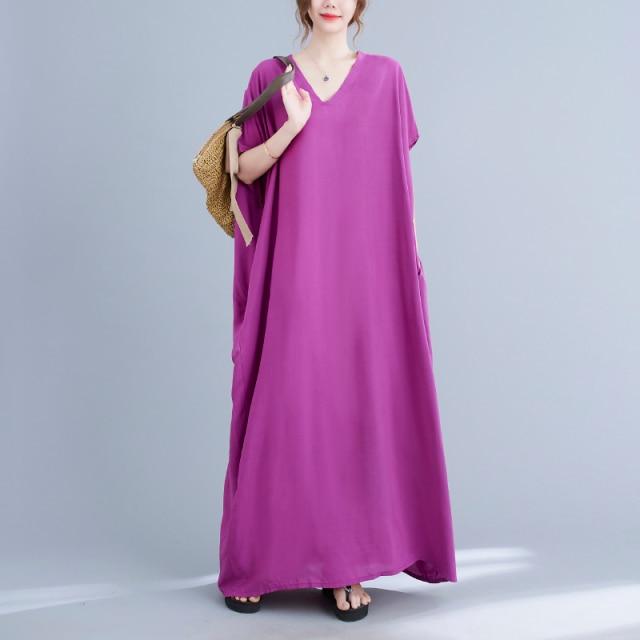 Diana Solid Kaftan Dress