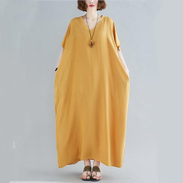 Diana Solid Kaftan Dress