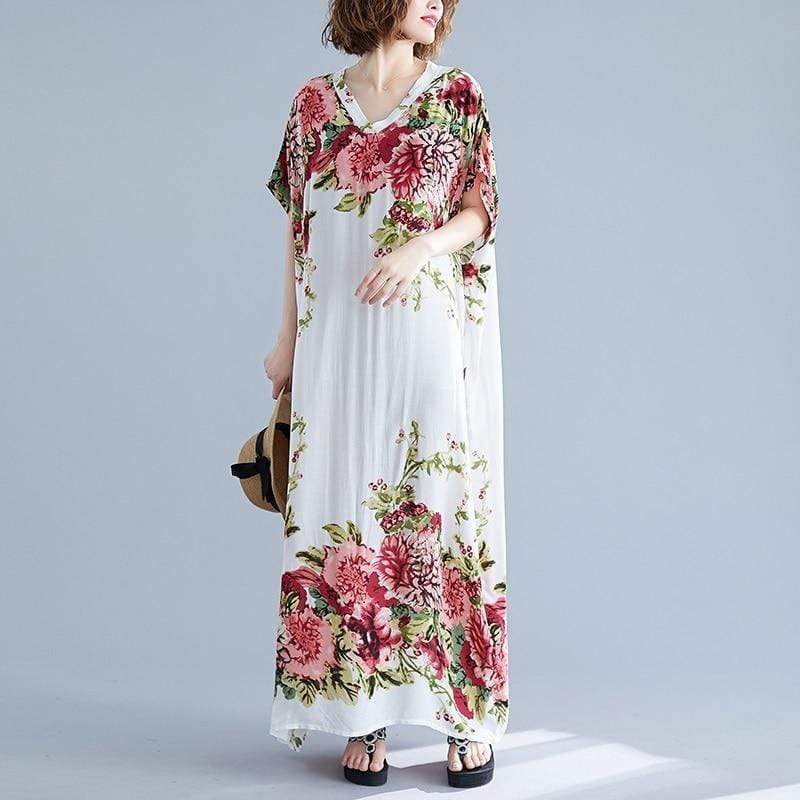 Coralie Floral Kaftan Dress