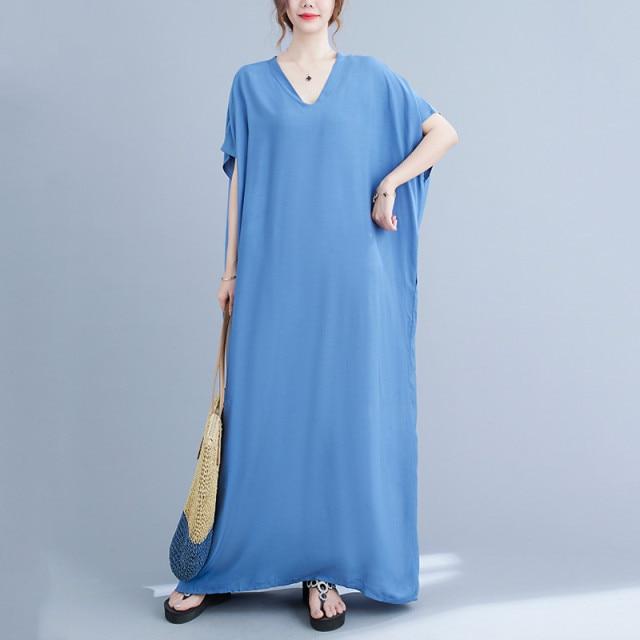 Diana Solid Kaftan Dress