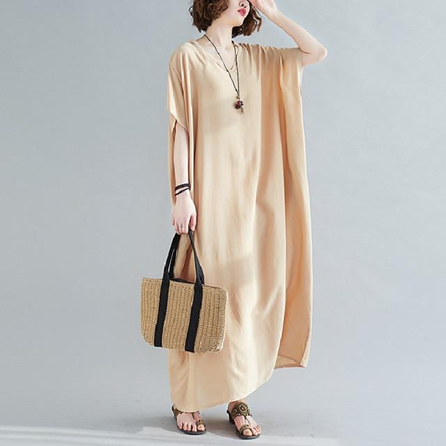 Diana Solid Kaftan Dress