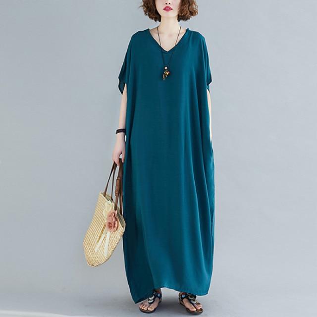 Diana Solid Kaftan Dress