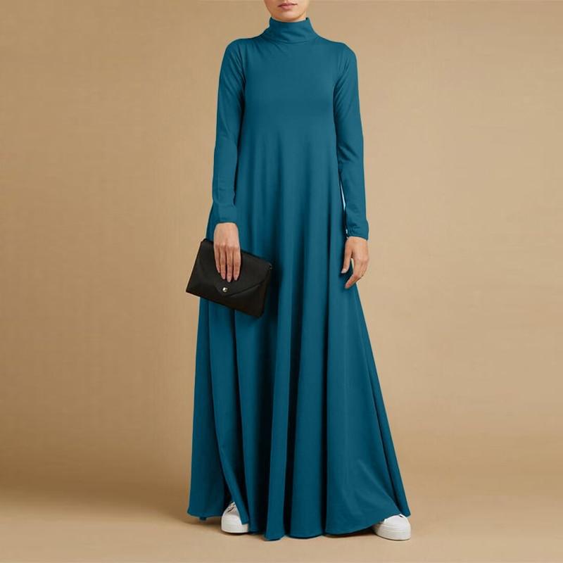 Plus Size Turtleneck Maxi Dress