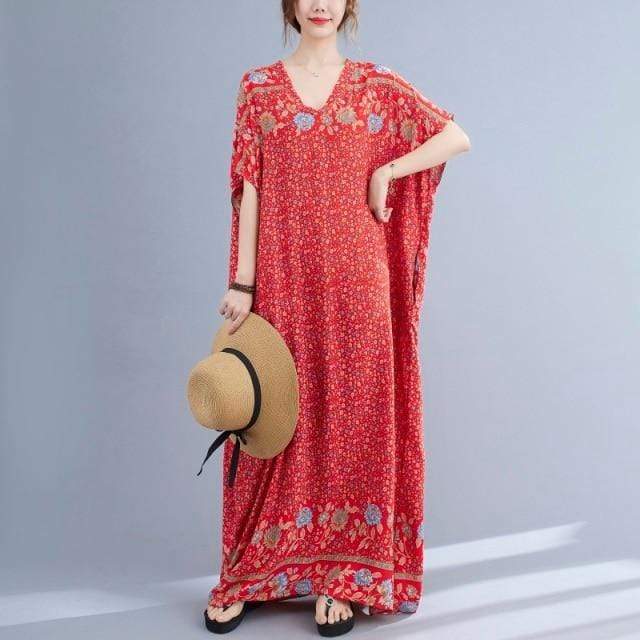 Melody Floral Kaftan Dress