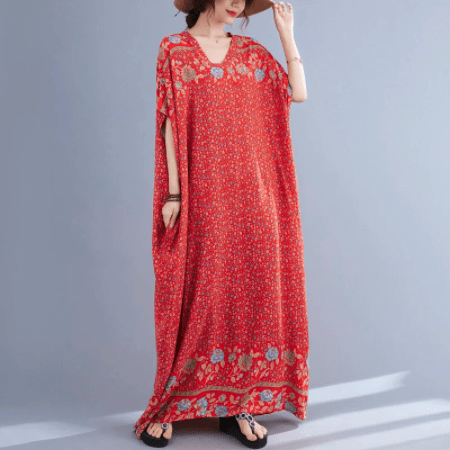 Melody Floral Kaftan Dress