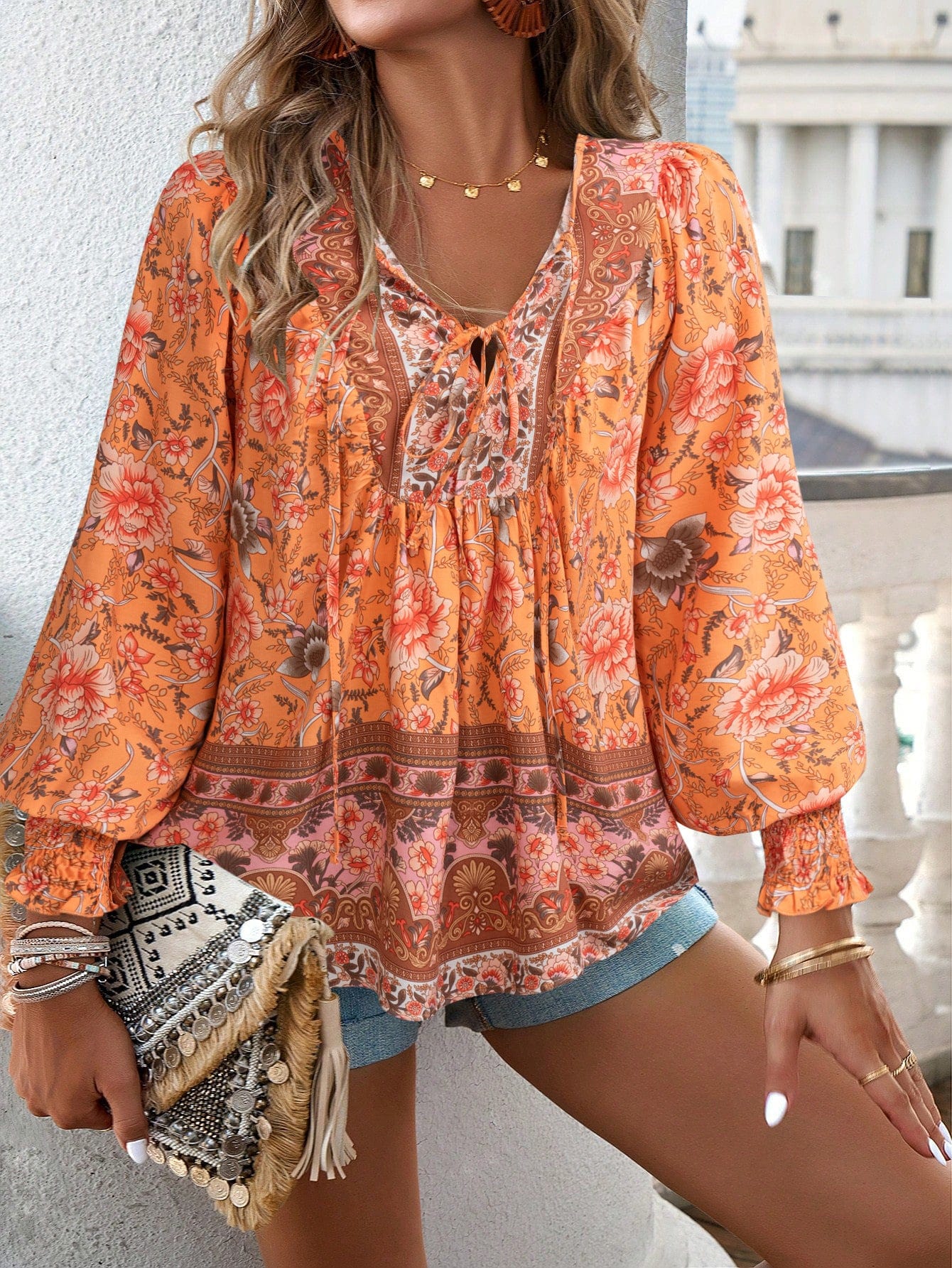 Luna Essence Bohemian Loose Fit Top