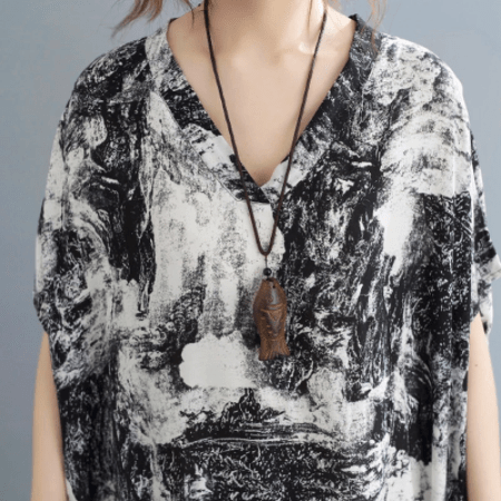 Phuket Abstract Kaftan Dress