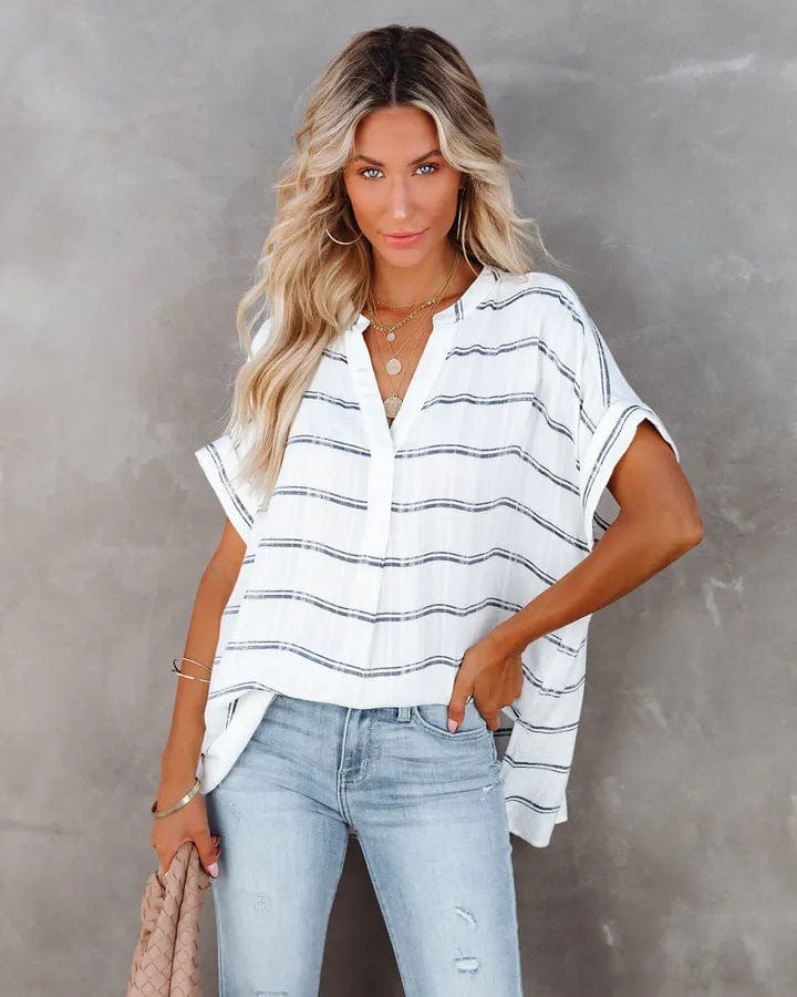 Women's Short Sleeve Loose Shirt