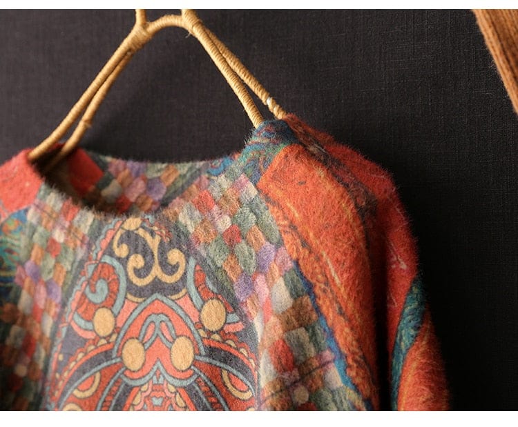 Asia inspired Mandala Cashmere Sweater