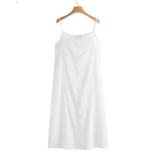 White Spaghetti Strap Dress