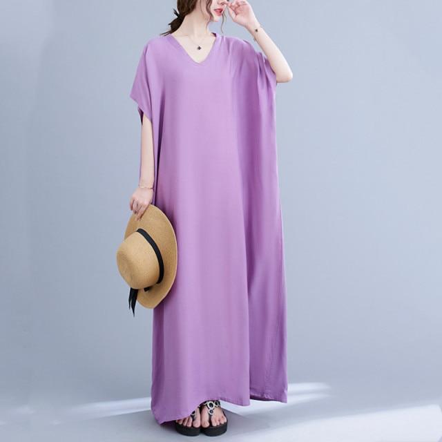 Diana Solid Kaftan Dress